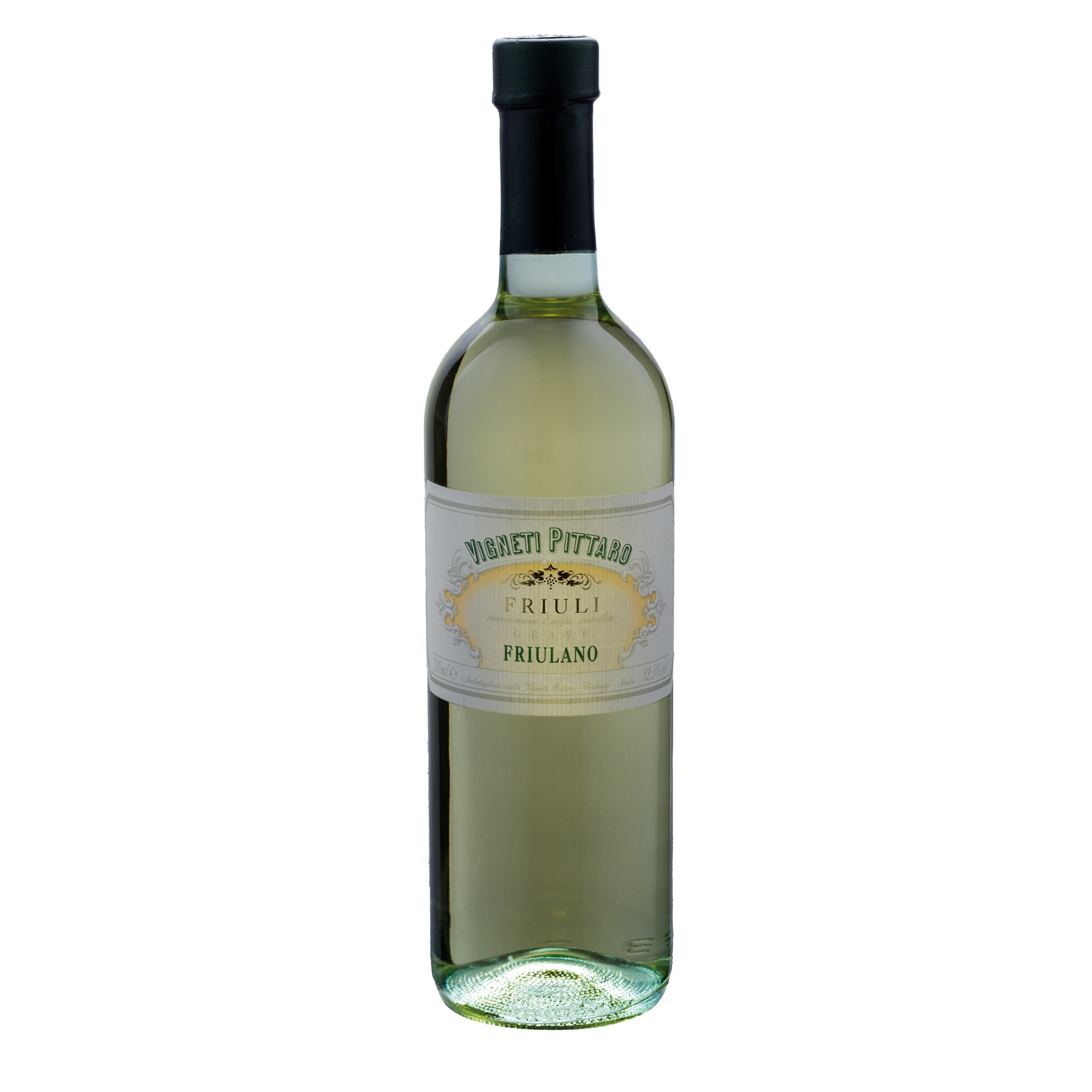 Flasche italienischer Weißwein, Friulano, Weinanbaugebiet Grave, Delizia