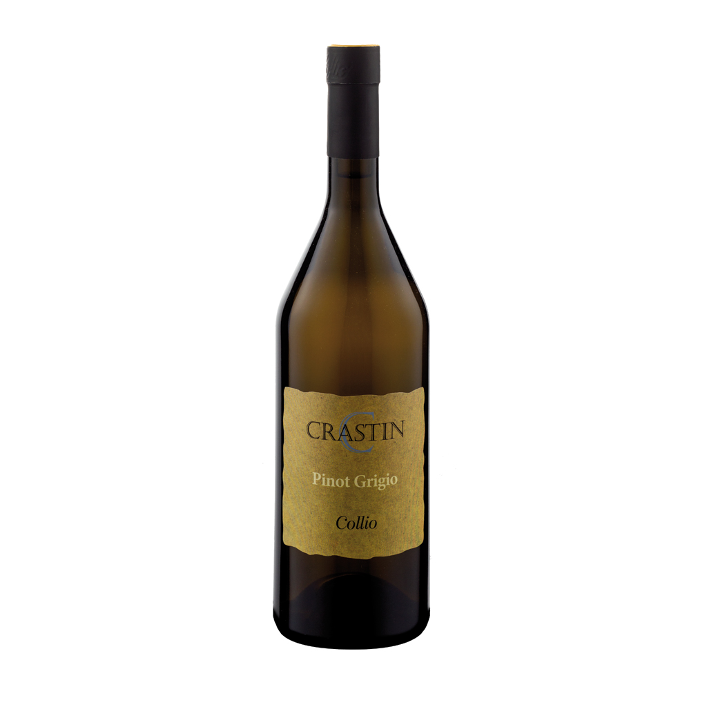 Flasche italienischer Weißwein, Pinot Grigio, Weinanbaugebiet Collio, Delizia